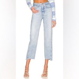 AG Twisted Alexxis High Rise Vintage Straight Crop Jeans